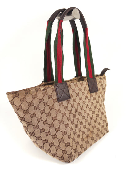 Gucci GG Handbag Sherry Line Web Tote Bag
