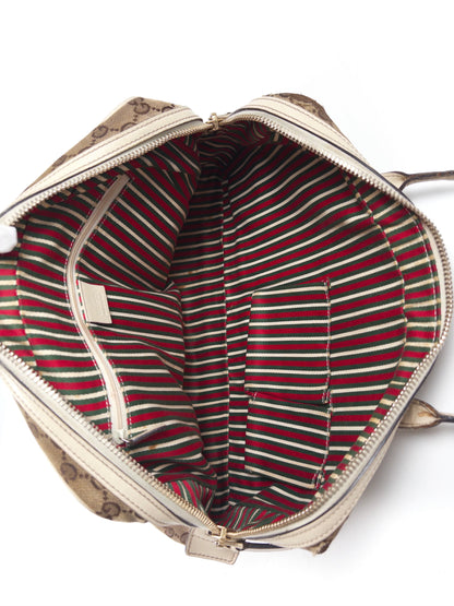 Gucci GG Canvas Britt Collection Boston Bag