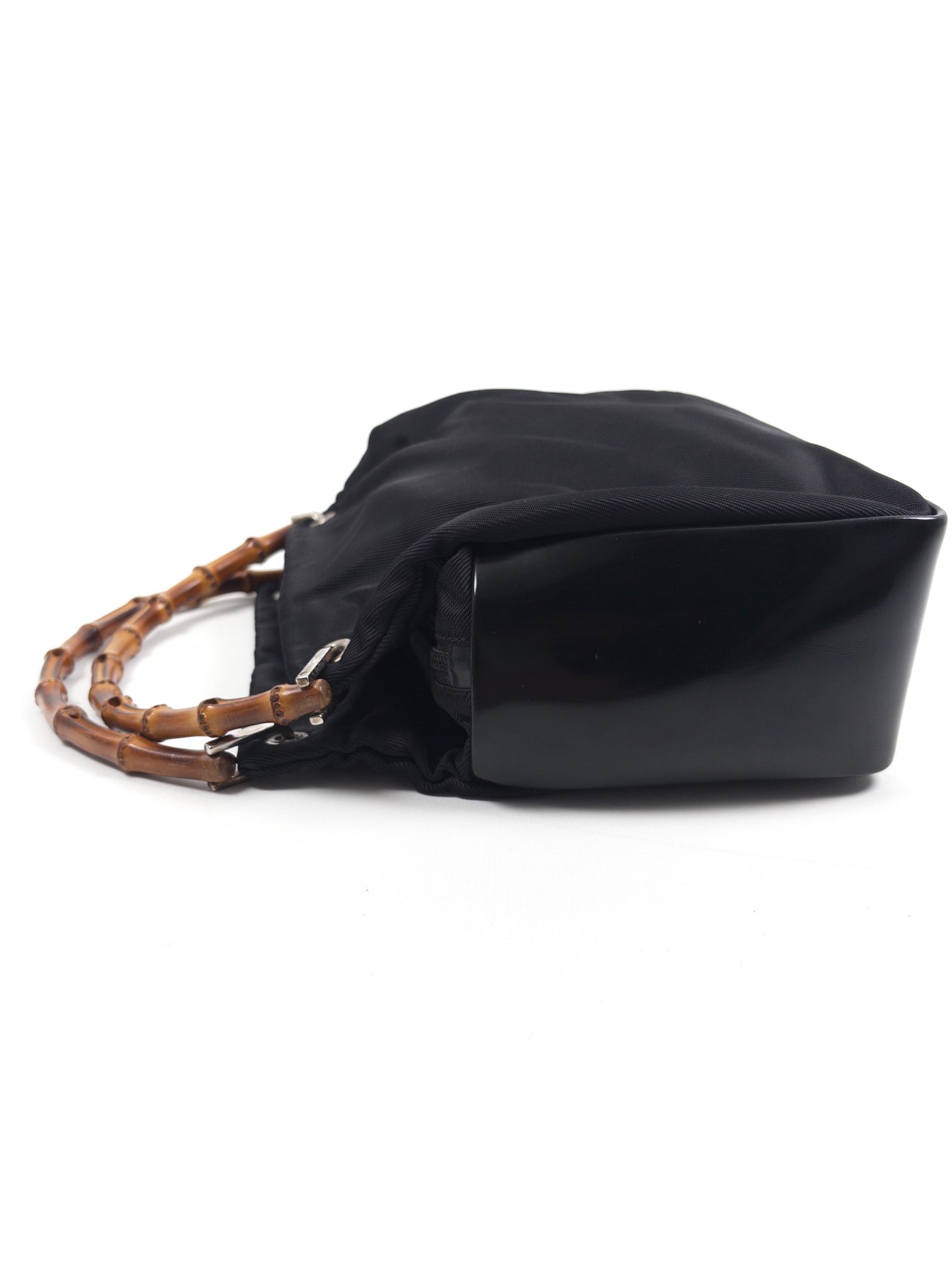 Gucci Nylon Bamboo Handbag
