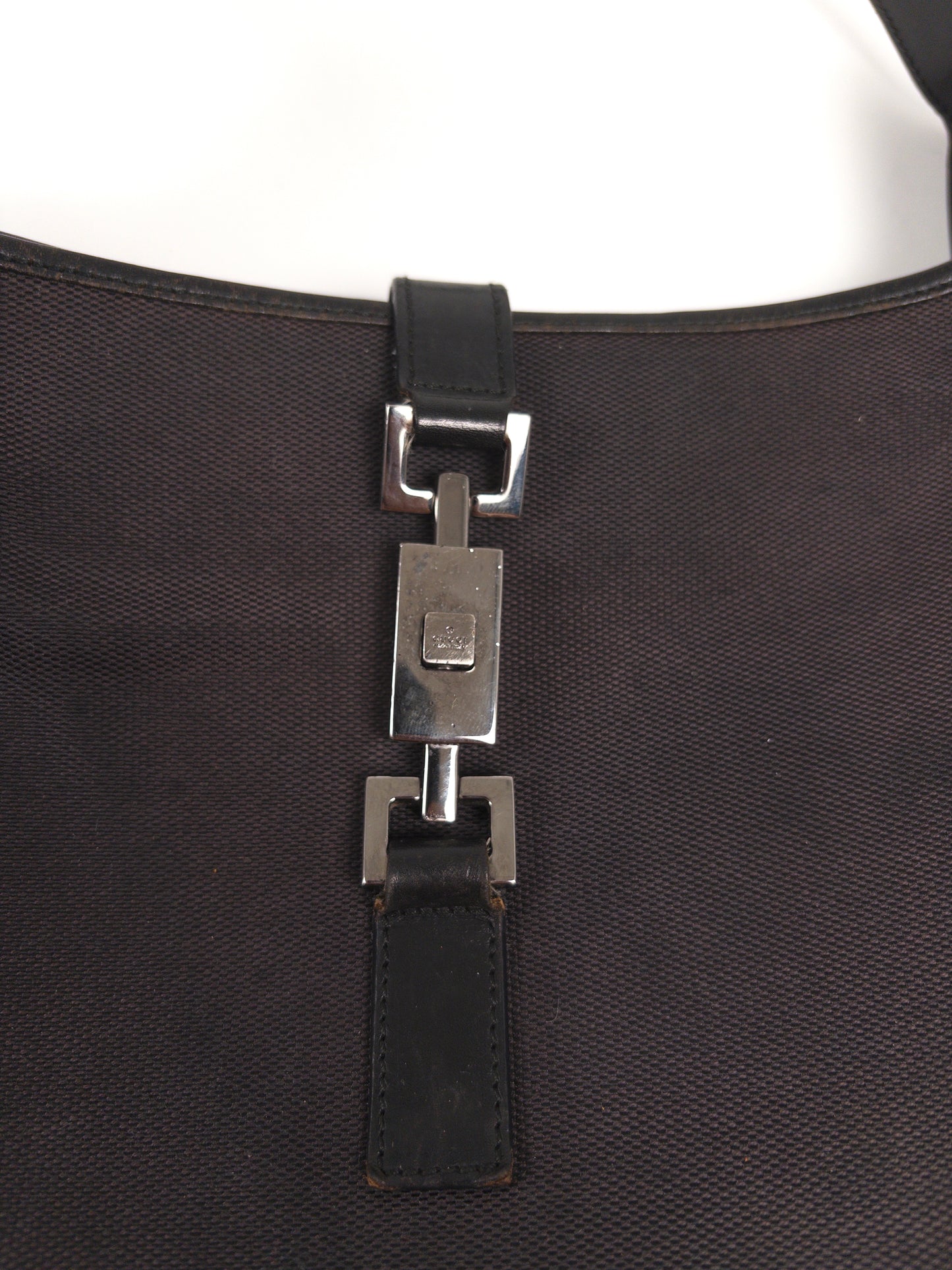 Gucci Jackie GG Canvas One-Shoulder Bag with Patterned Interior