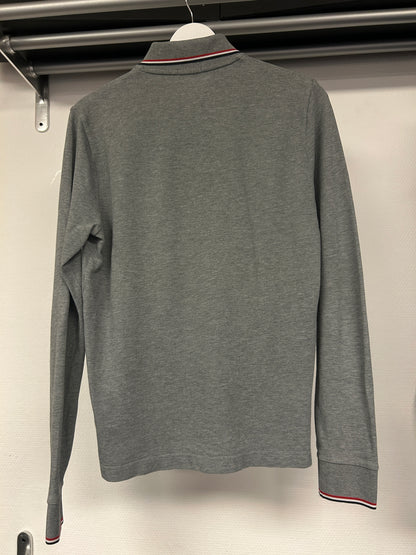 Moncler Tricolour Longsleeve Polo Shirt 185