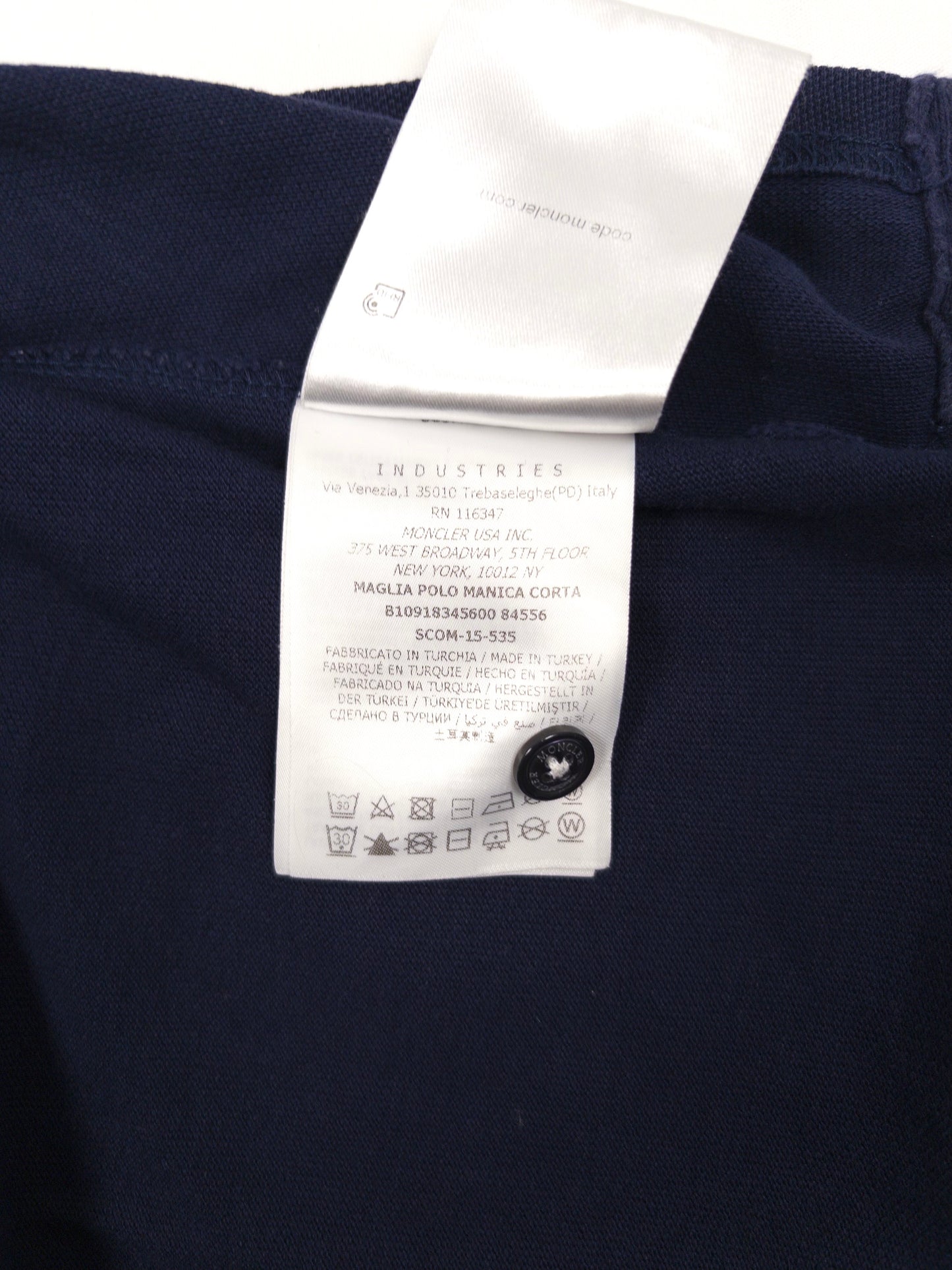 Moncler Polo Shirt Blue (Fits S)