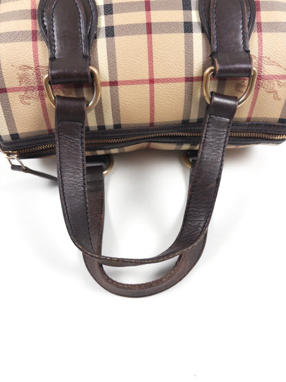 Burberry Haymarket Check Boston Bag