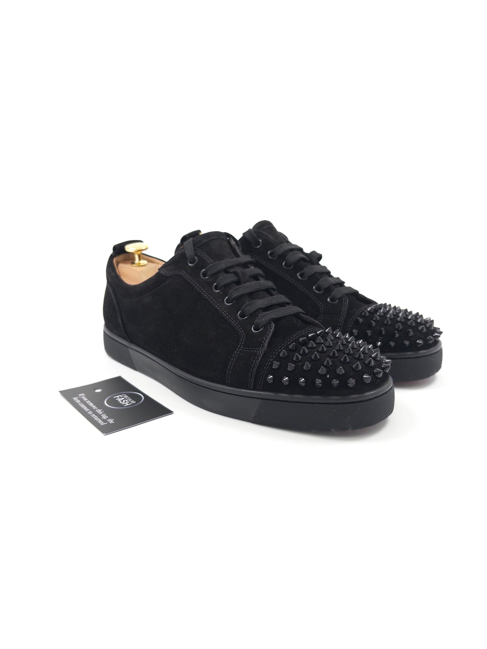 Christian Louboutin Black Spikes Sneakers (Fits 44.5)