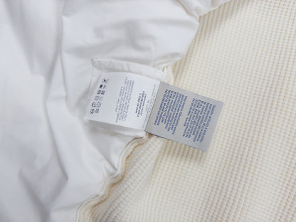 Moncler Spell-out Down Cardigan White (Fits M)