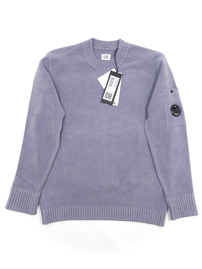 C.P. Company Cotton Chenille Crew Neck Sweatshirt - Lavender