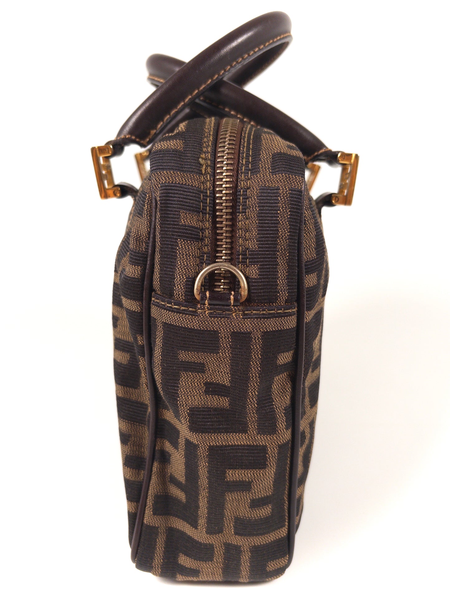 Fendi Zucca FF Top Handbag Vintage