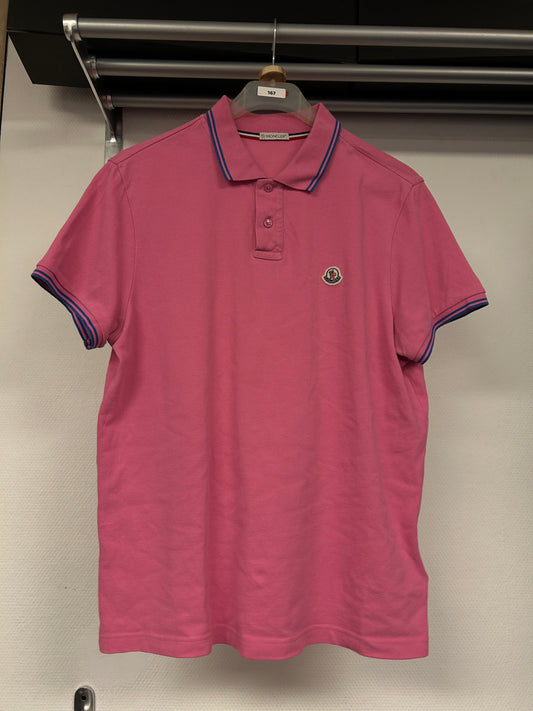 Moncler Striped Sleeve Polo Shirt 167