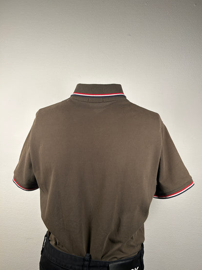 Moncler Tricolour Polo Shirt - (Fits Large)