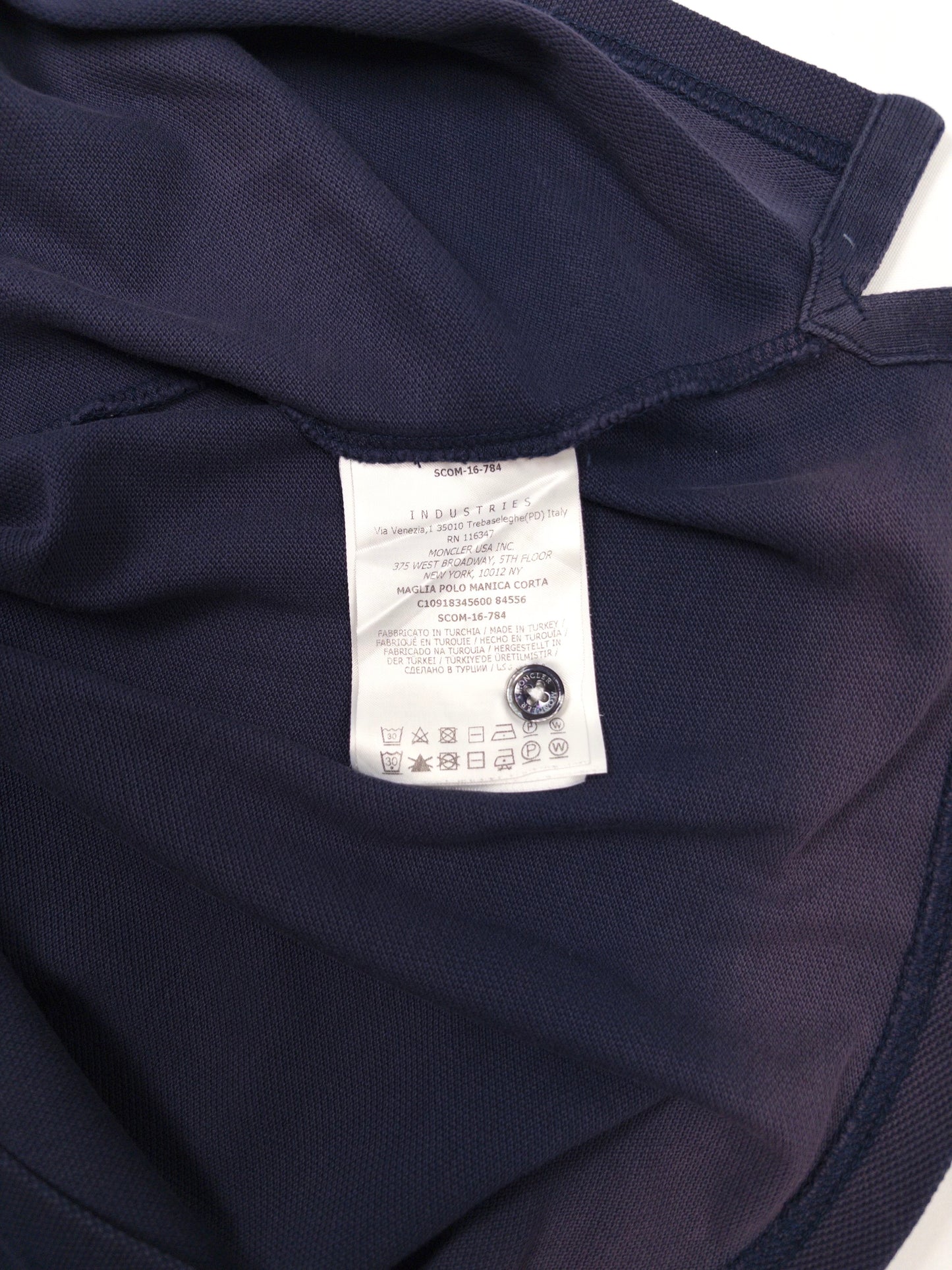 Moncler Polo Shirt Blue