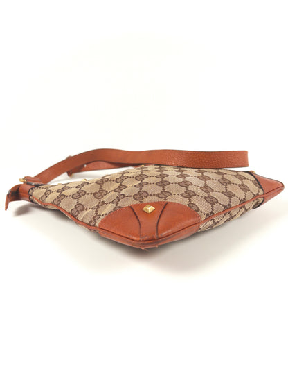 Gucci GG Canvas Studded Shoulder Bag / Crossbody Bag