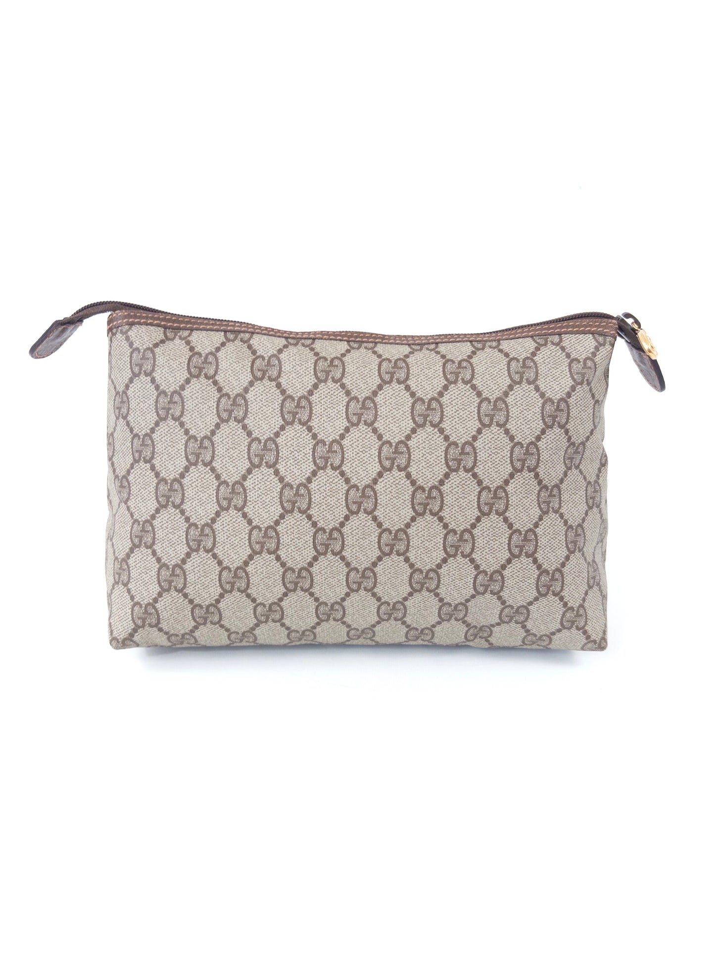 GUCCI PVC monogram clutch bag