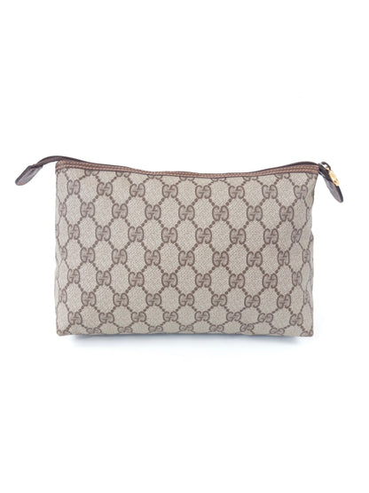 GUCCI PVC monogram clutch bag