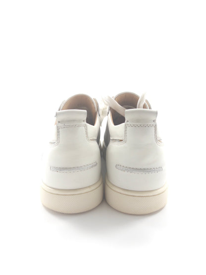 Christian Louboutin White Spikes Sneakers (Fits 41)