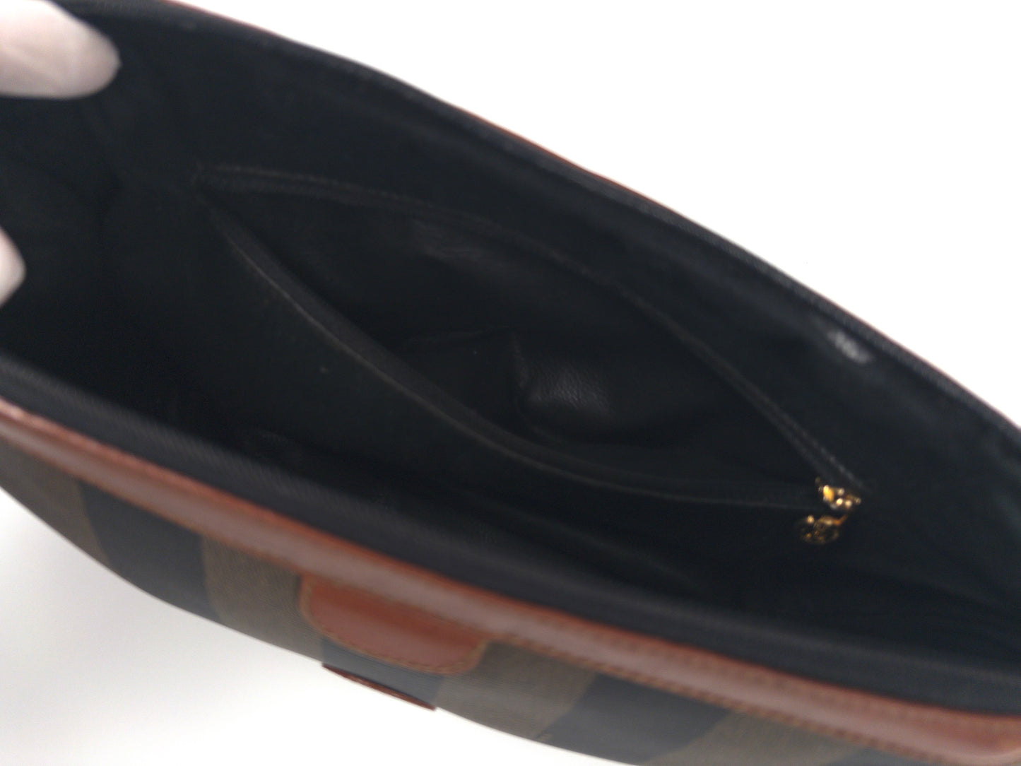 Fendi Pequot Stripe Clutch from the 80s