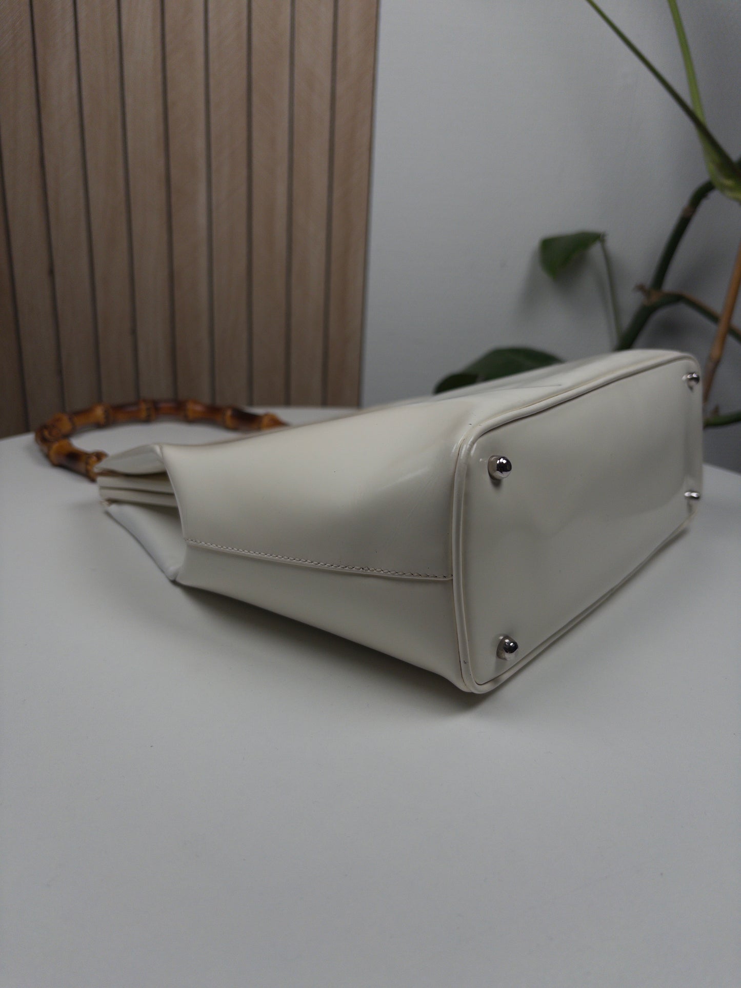 Gucci Bamboo White bag