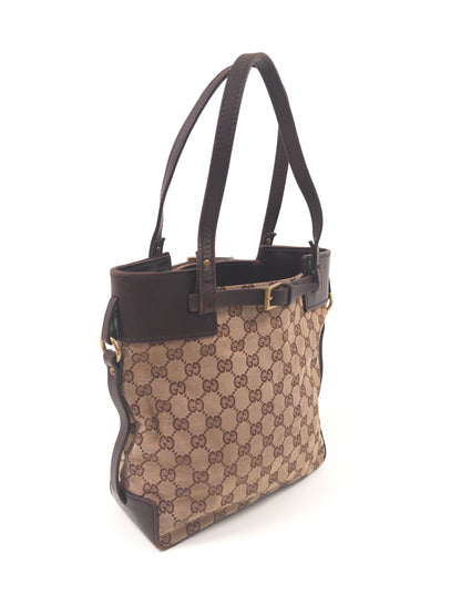 Gucci GG Canvas Belted Tote Bag