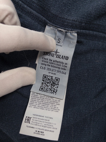 Stone Island Garment Dyed Zip Hoodie