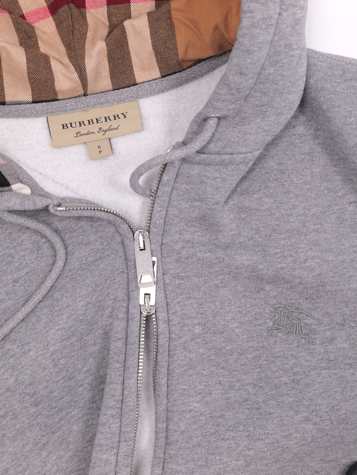 Burberry Check Zip Hoodie
