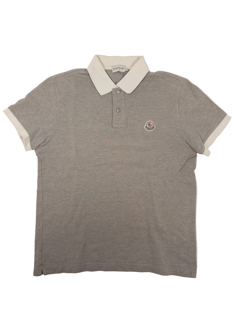 Moncler Polo Shirt Grey (Fits M)
