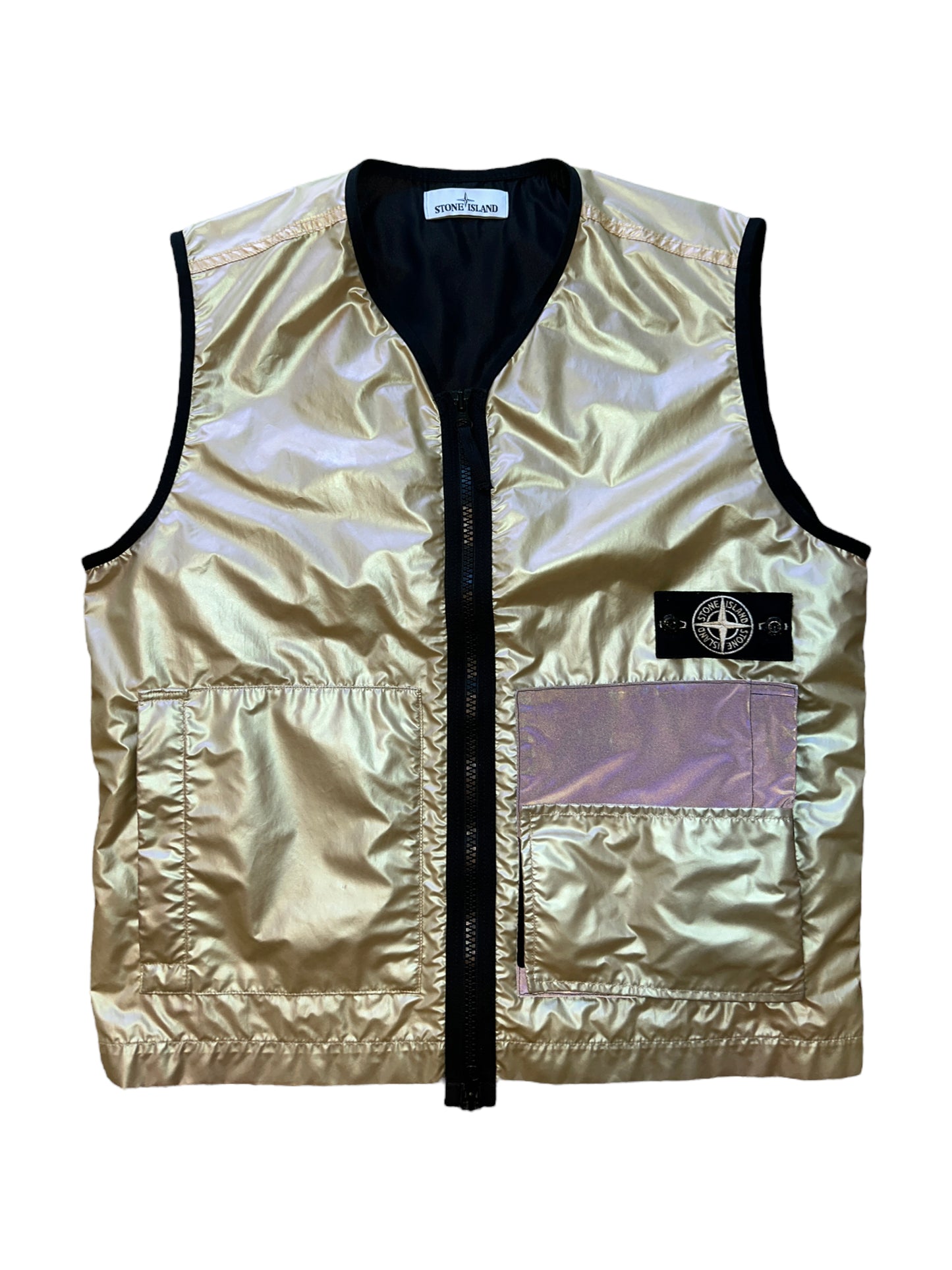 Stone Island Iridescent Coating Tela With Reflex Mat Vest