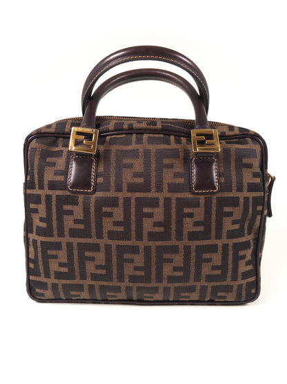 Fendi Zucca FF Top Handbag Vintage