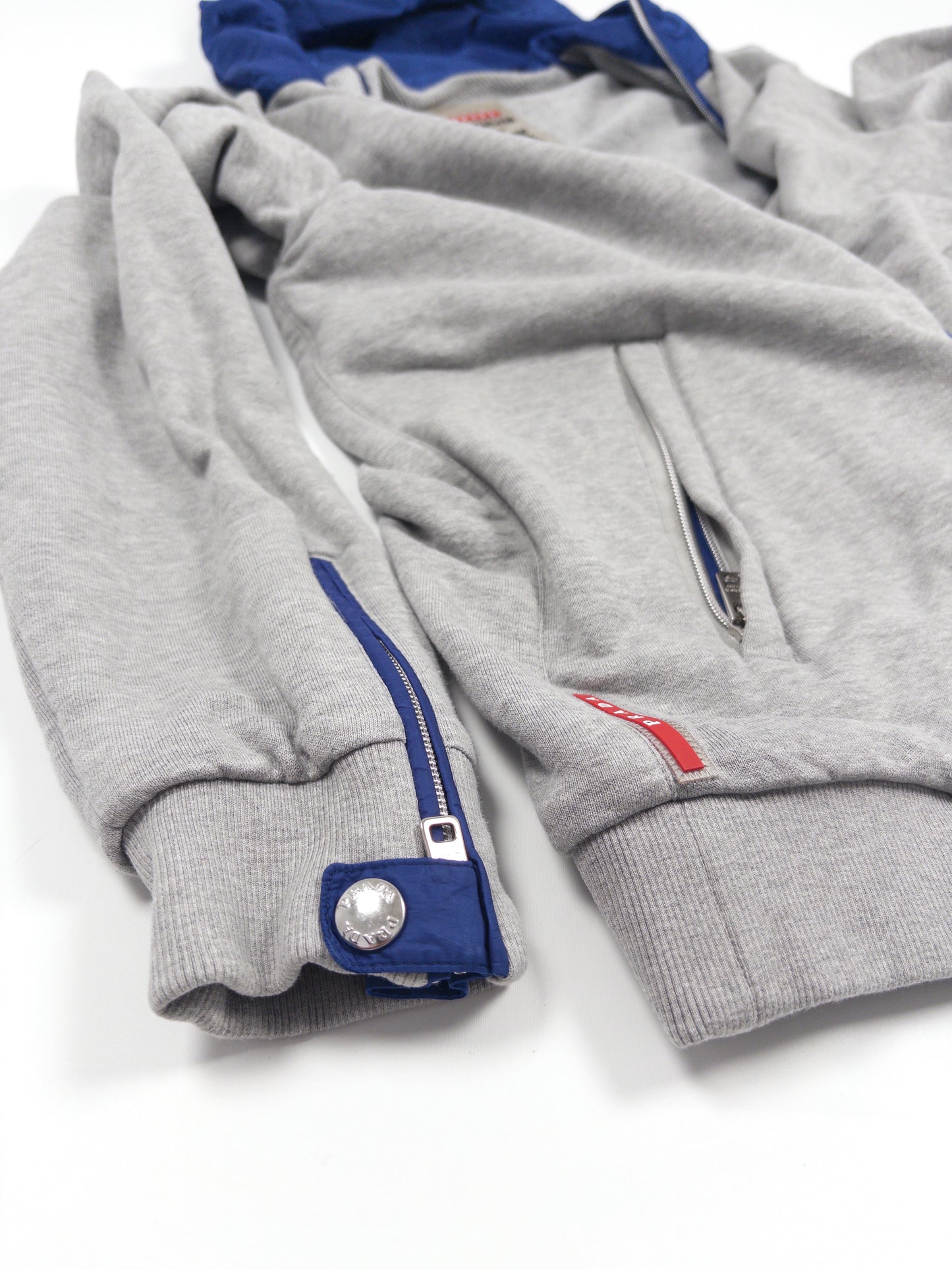 Prada Sport Nylon Zip Hoodie