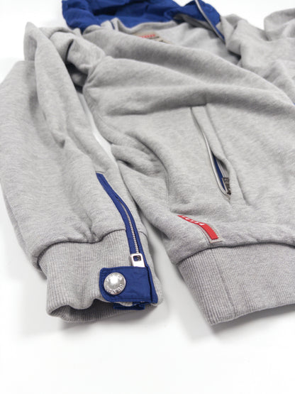 Prada Sport Nylon Zip Hoodie