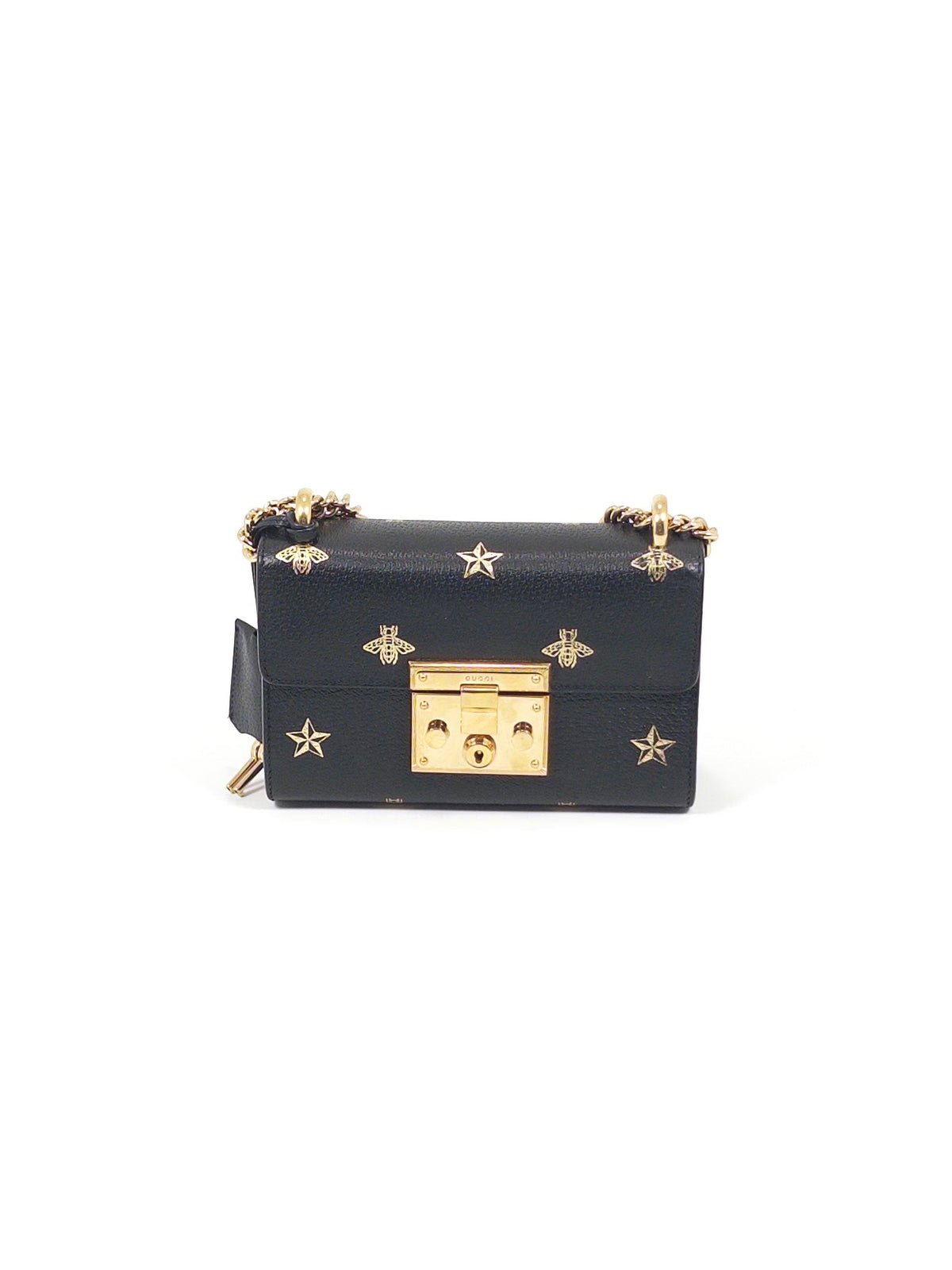 Gucci Padlock Star Bee Chain Bag