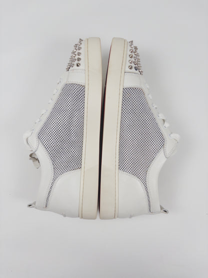 Christian Louboutin Silver Spikes Sneakers (Fits EU 43.5)