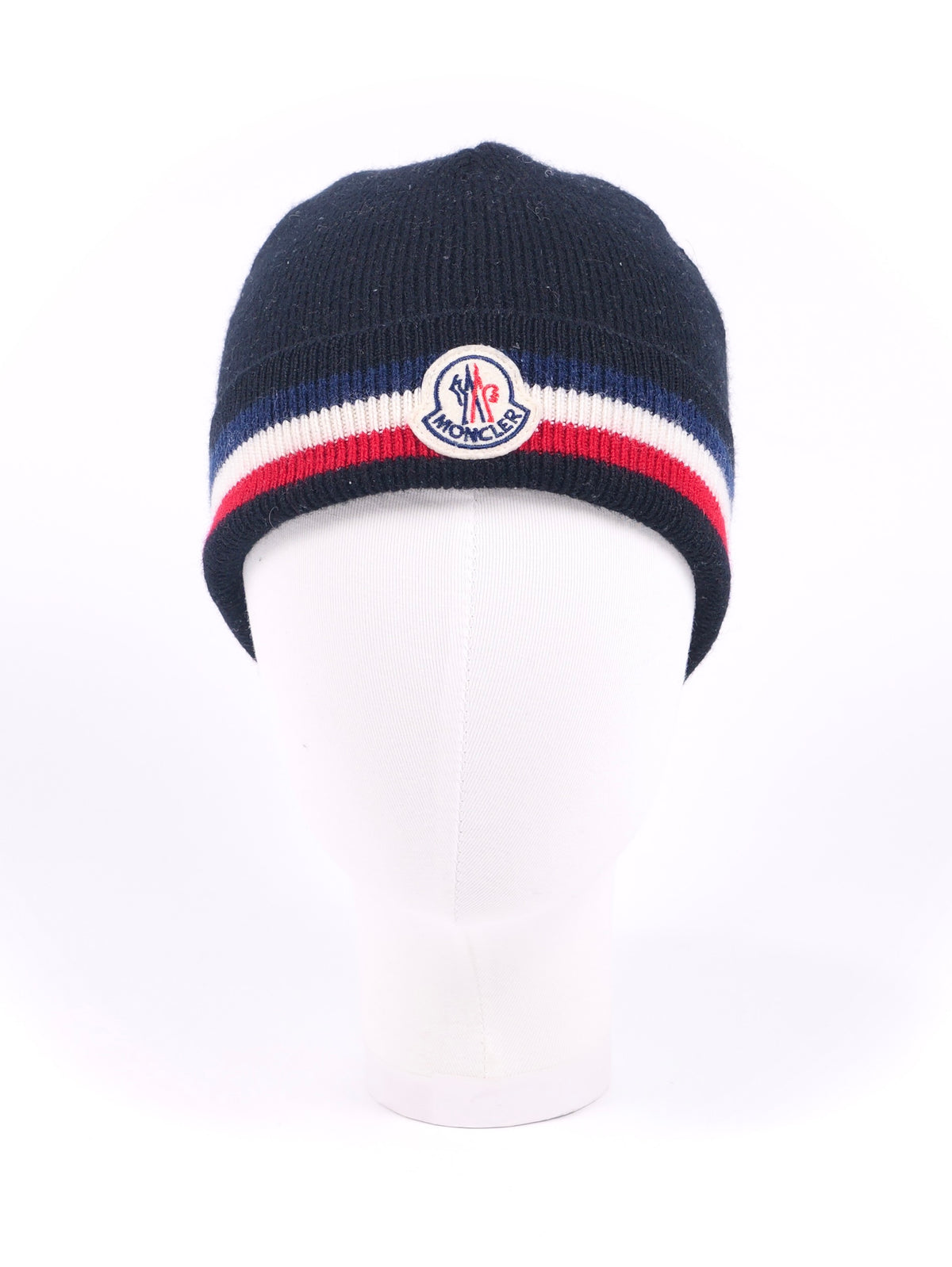 Moncler Tricolor Wool Beanie