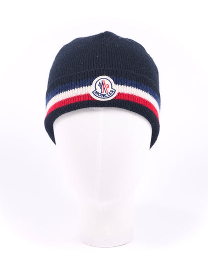 Moncler Tricolor Wool Beanie