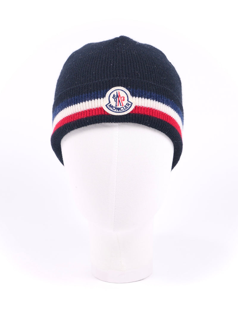 Moncler Tricolor Wool Beanie