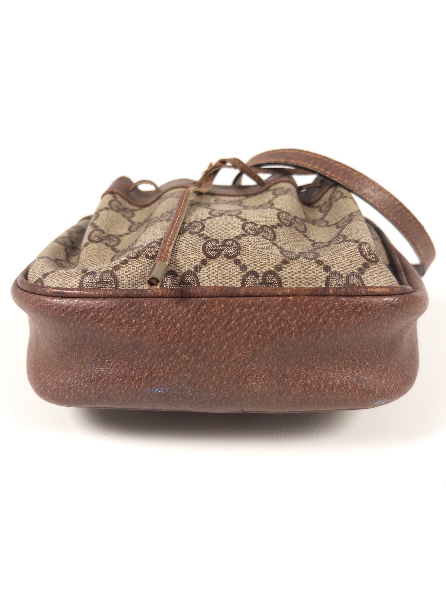 Vintage Gucci GG Supreme Mini Shoulder Bag (PVC & Leather)