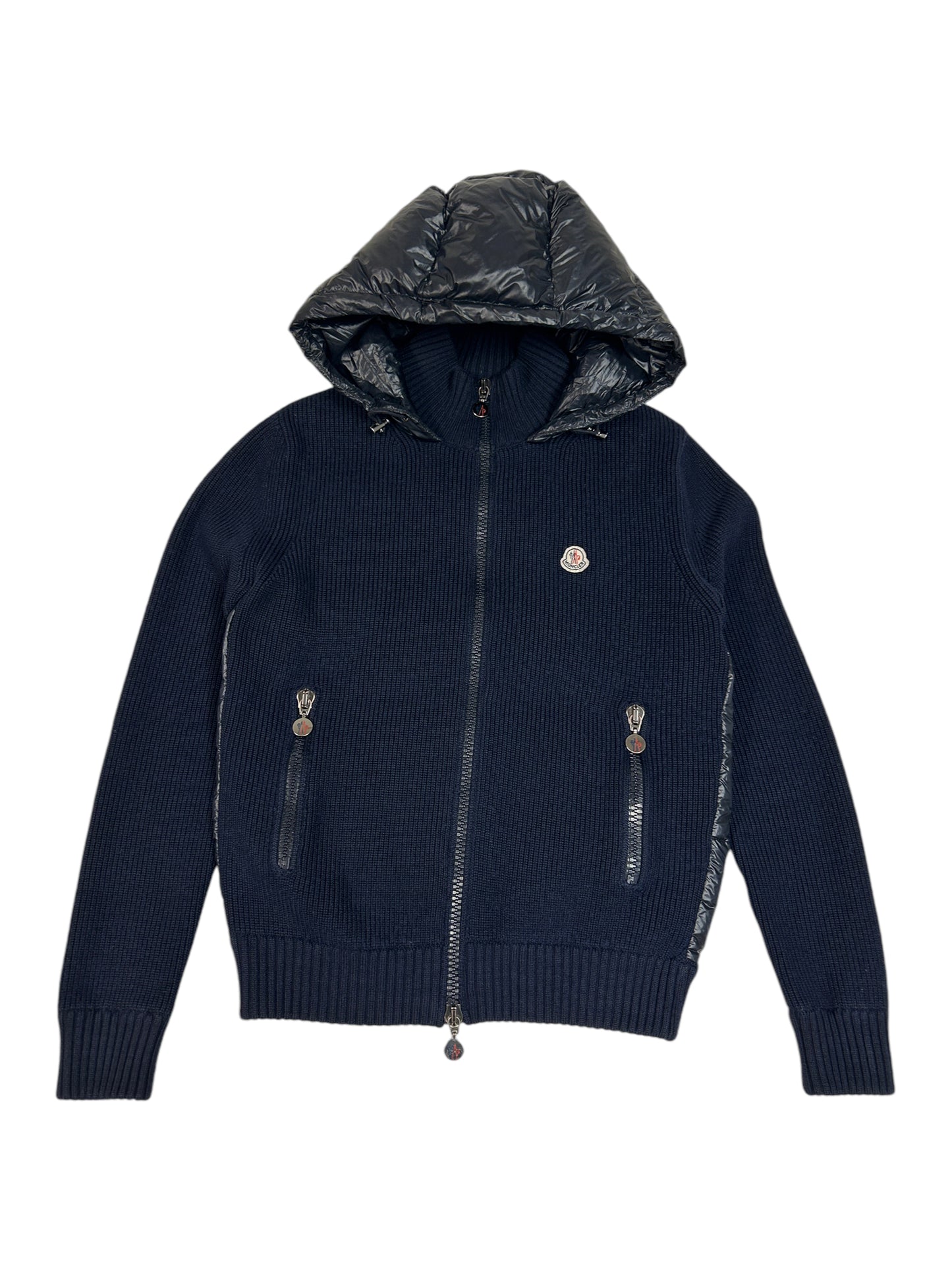 Moncler Down Cardigan Navy