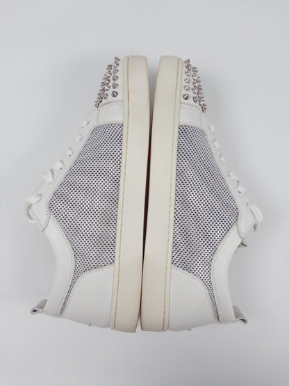 Christian Louboutin Silver Spikes Sneakers (Fits EU 43.5)