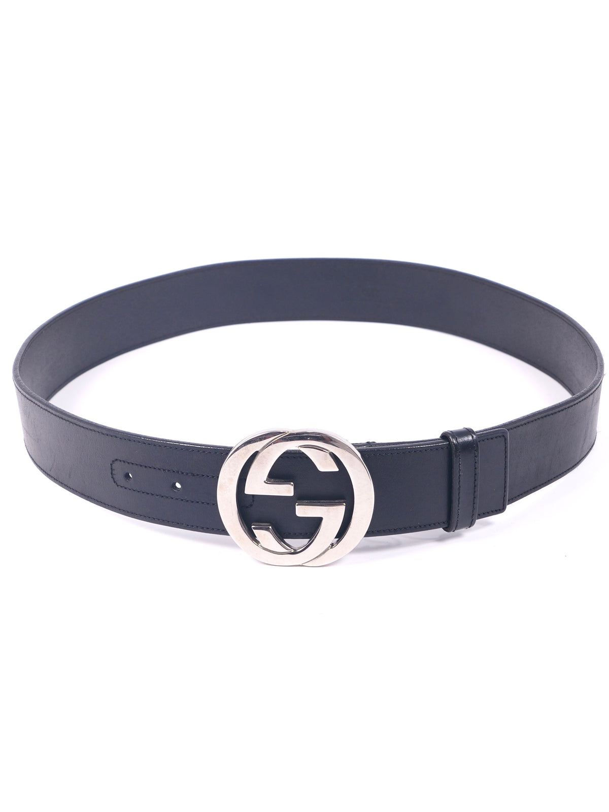 Gucci Black Leather Belt