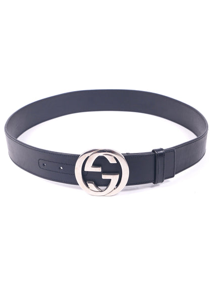 Gucci Black Leather Belt