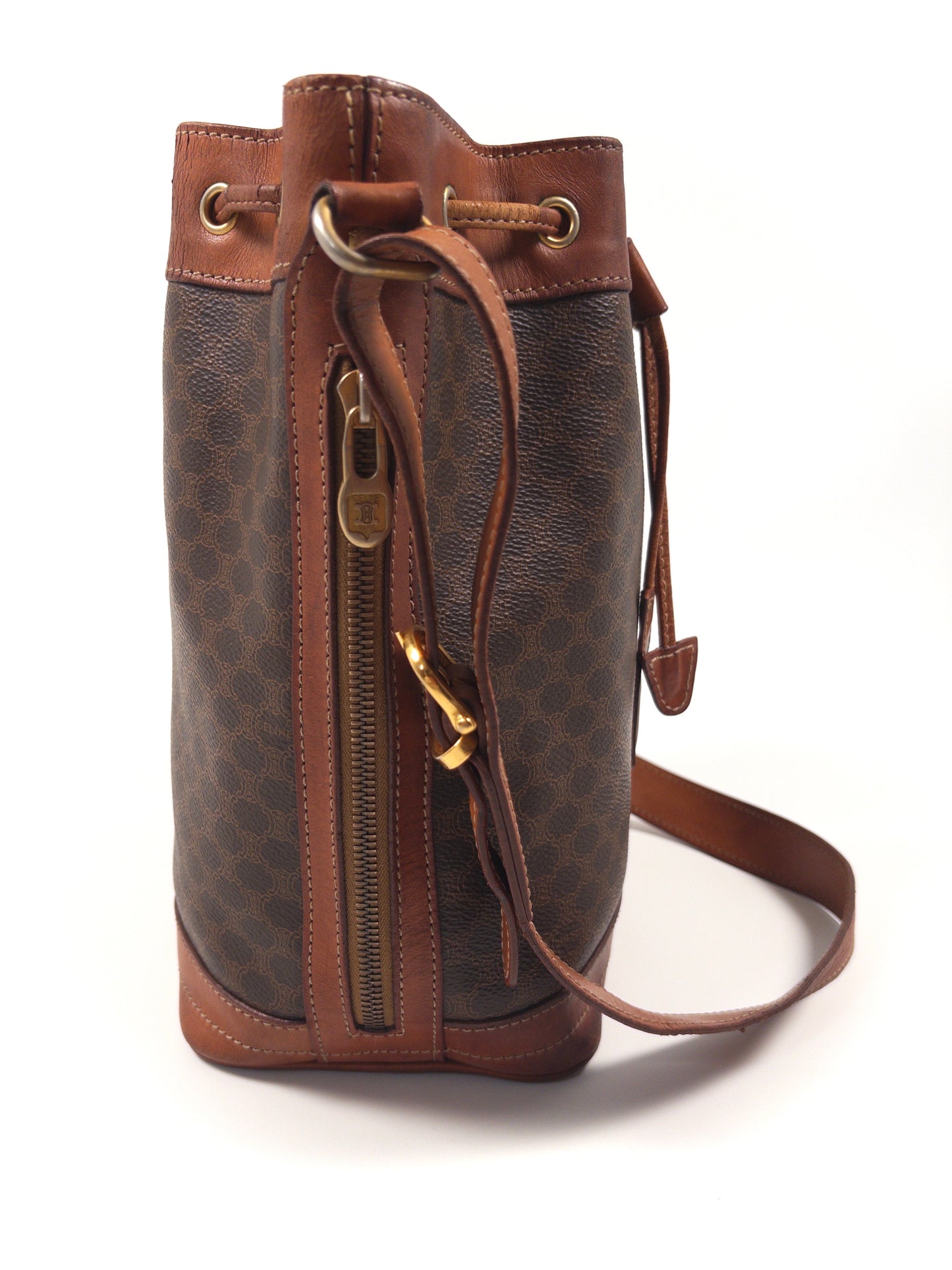 Celine Macadam Drawstring Shoulder Bag