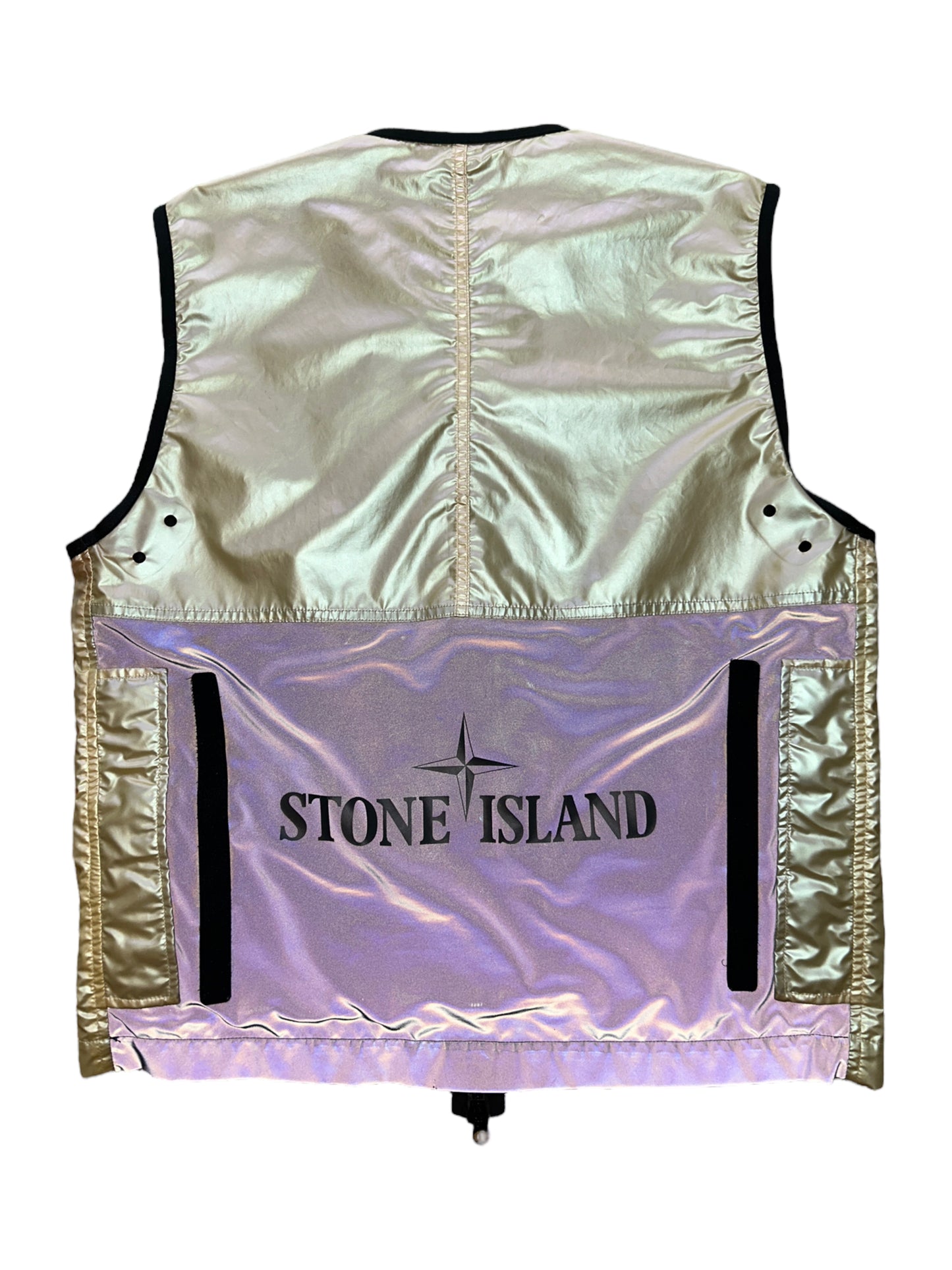 Stone Island Iridescent Coating Tela With Reflex Mat Vest