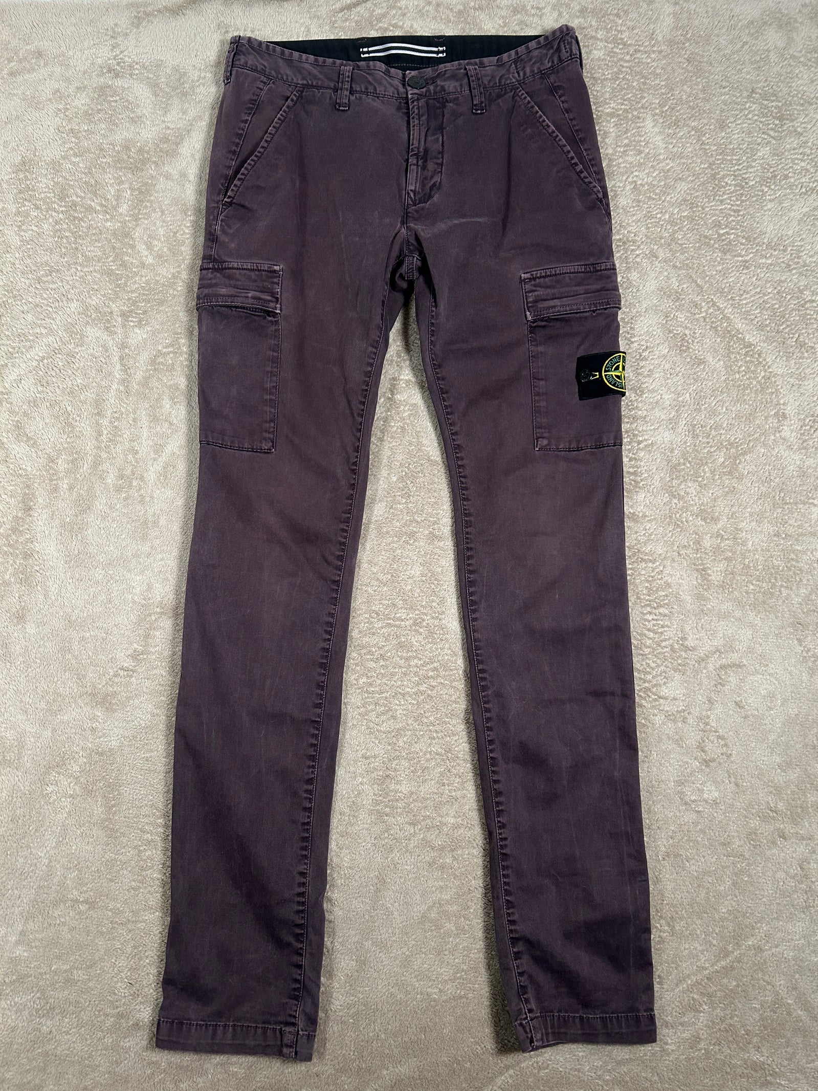 Stone Island burgundy Cargo Pants