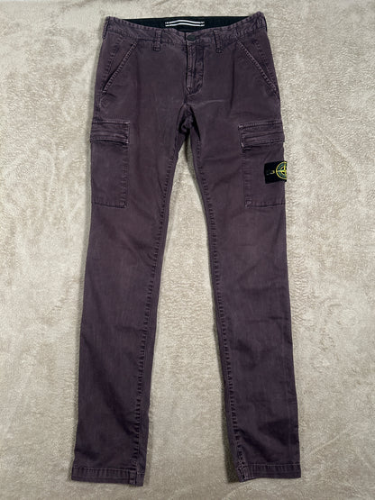 Stone Island burgundy Cargo Pants