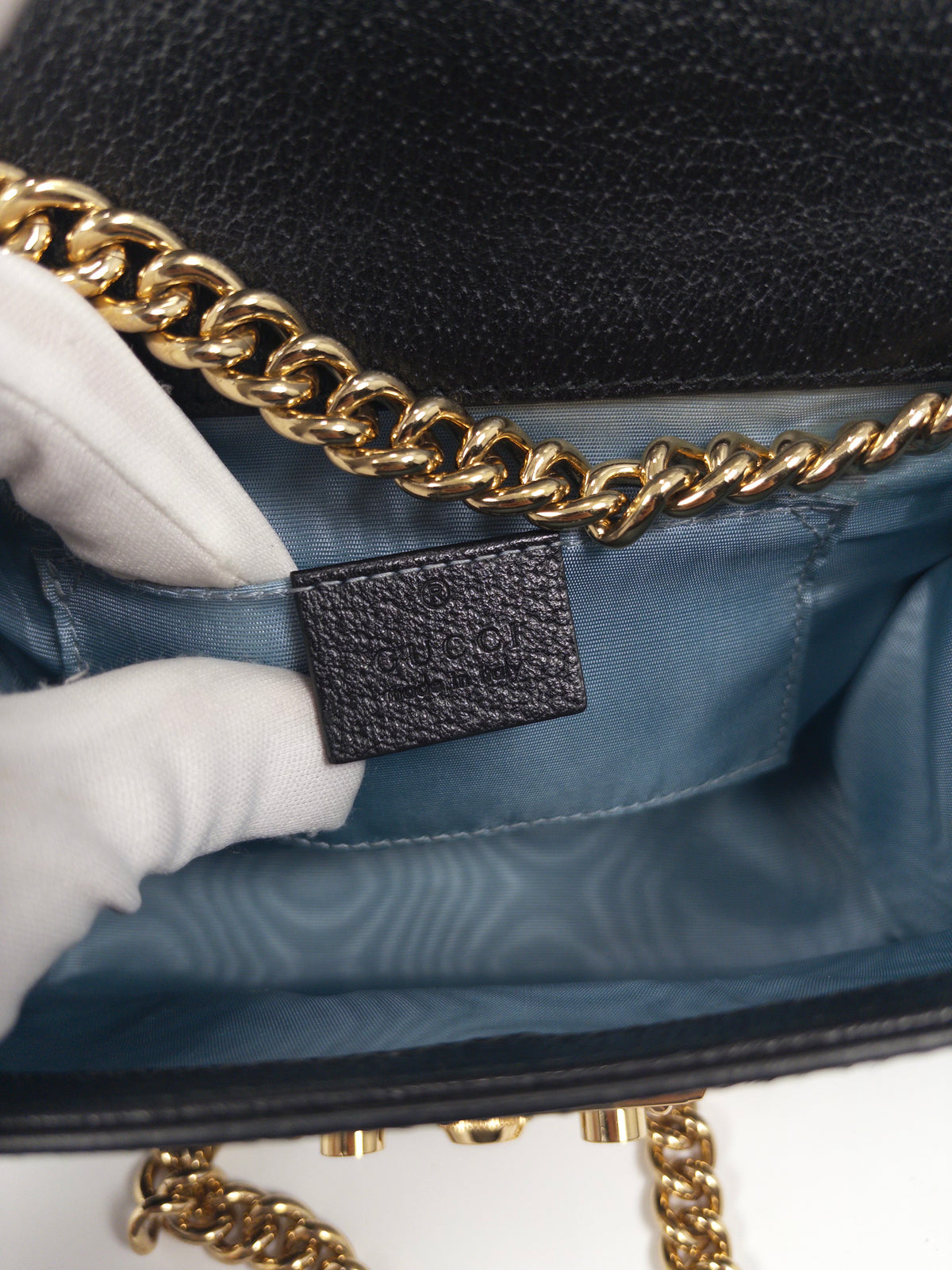 Gucci Padlock Star Bee Chain Bag