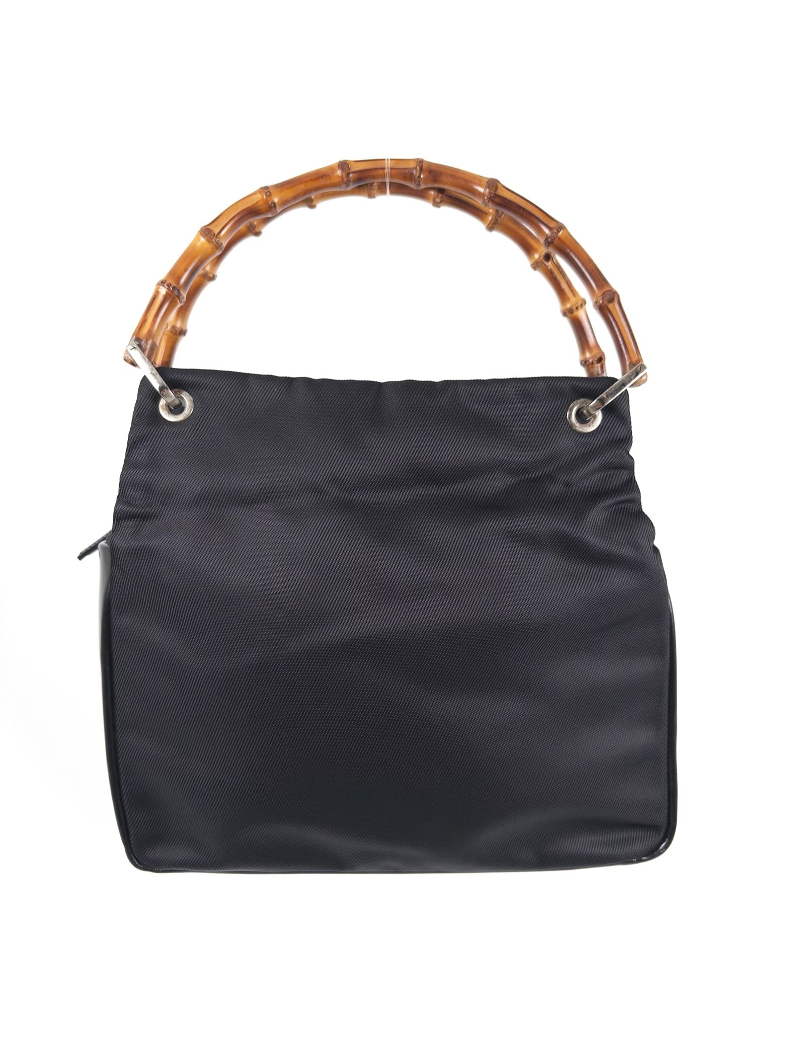 Gucci Nylon Bamboo Handbag