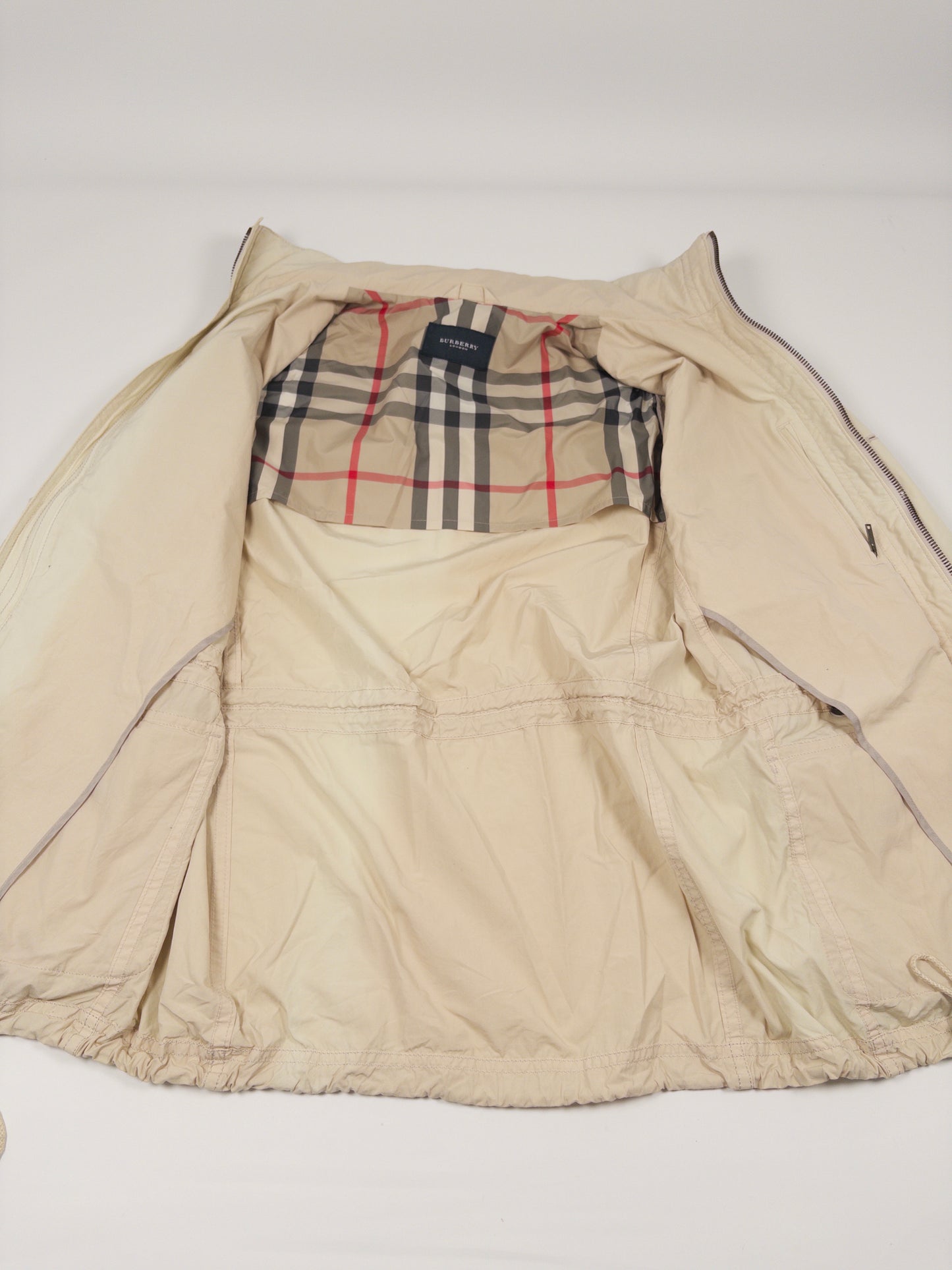 Burberry Hooded Field Jacket with Nova Check Pattern