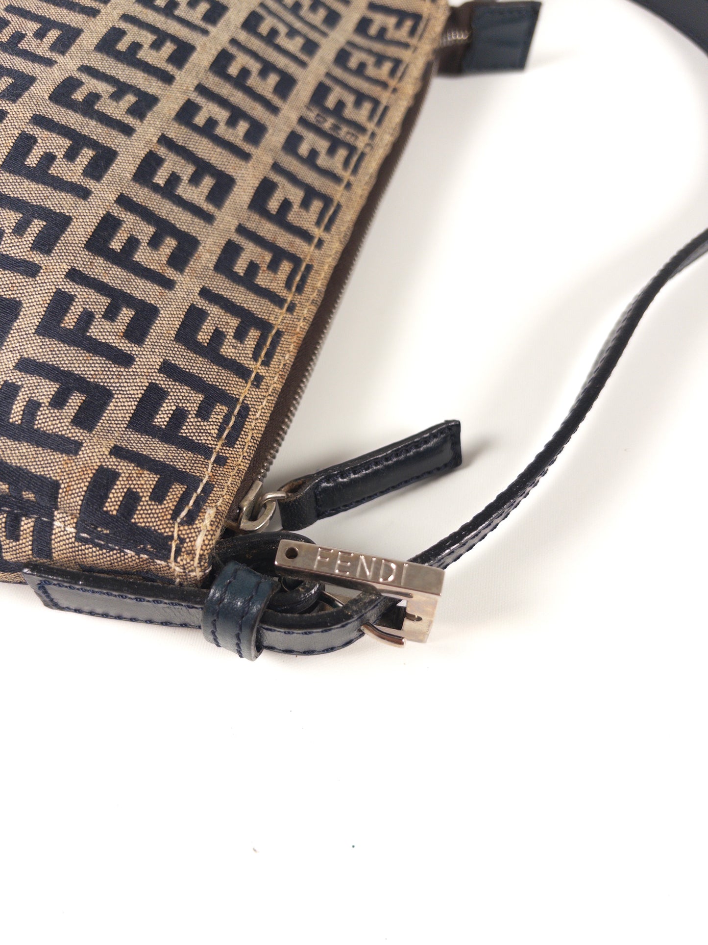 Fendi Zucchino FF Top Handle Bag