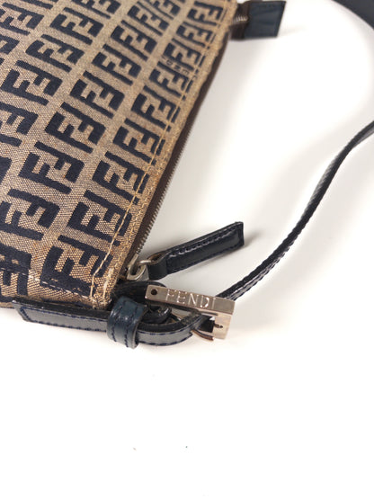 Fendi Zucchino FF Top Handle Bag