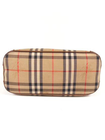 Burberry Nova Check Canvas Shoulder Bag