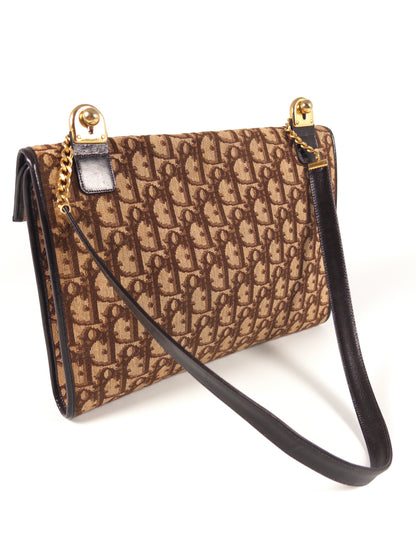 Christian Dior Trotter Canvas Shoulder Bag