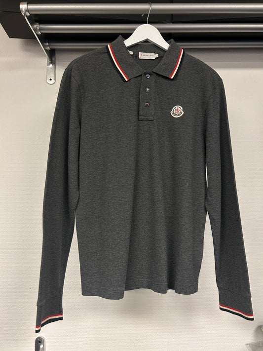 Moncler Tricolour Longsleeve Polo Shirt 189